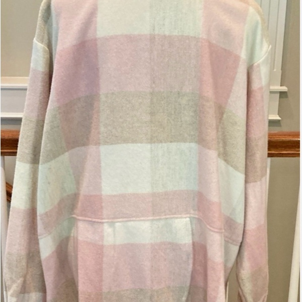 COLDWATER CREEK WOOL BLEND BUTTON DOWN SHIRT 22” PTP - Picture 4 of 13